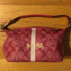 Pink Coach Clutch/Wristlet